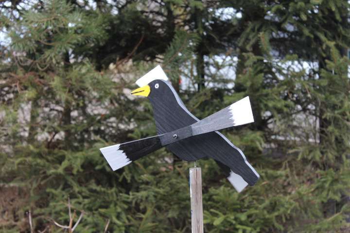 wiatrak ogrodowy- bocian i inne - rękodzieło