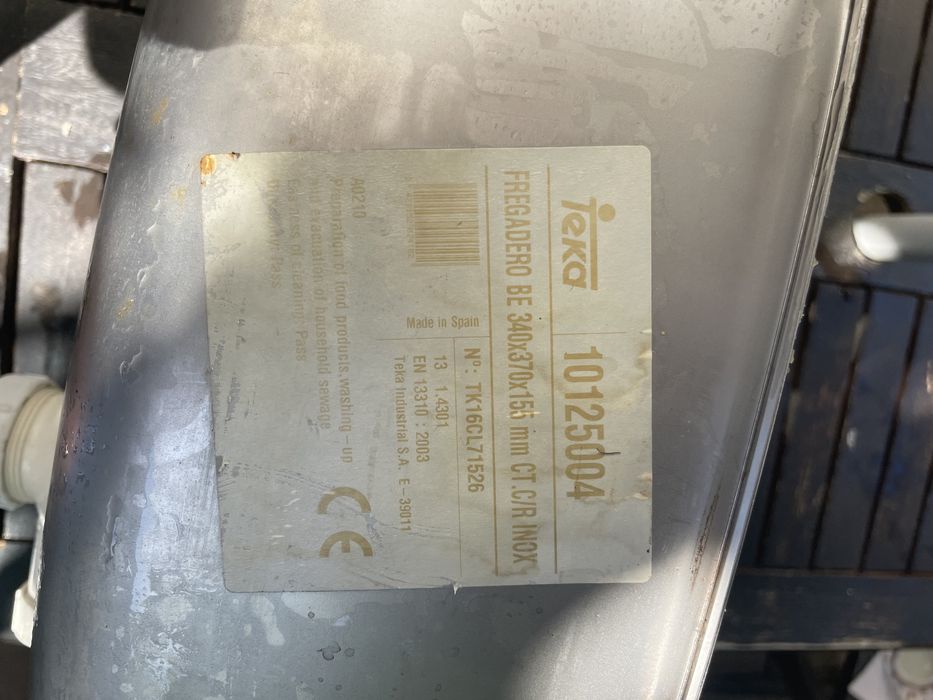 Pia / Lava-loiça Teka em Inox para Autocaravana, Caravanas ou Barco