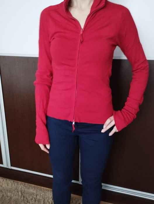 Sweter ZARA r M czerwony