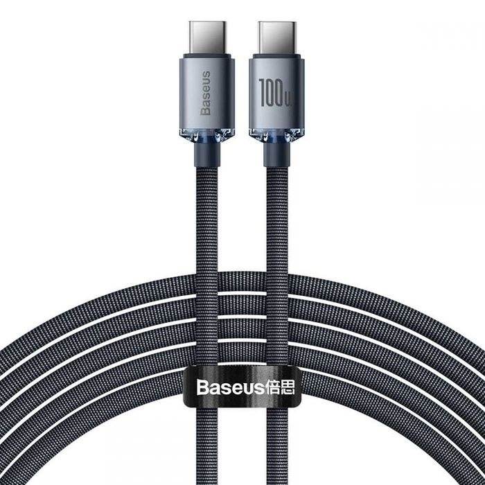 Baseus Crystal Shine Kabel USB C - USB C 2m 100W 5A Do Lapto Sklep Wwa