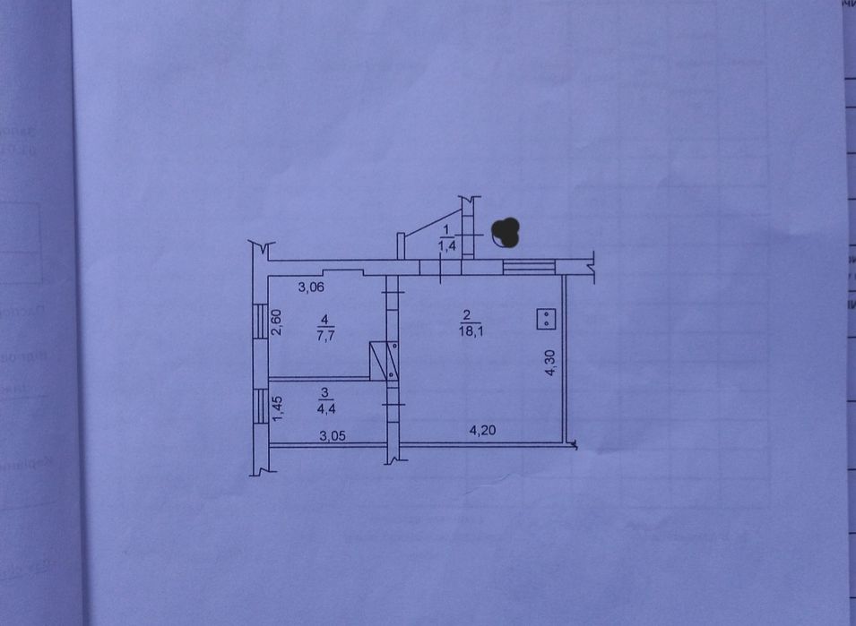 Продам 1к квартиру, 1/2, Поштова