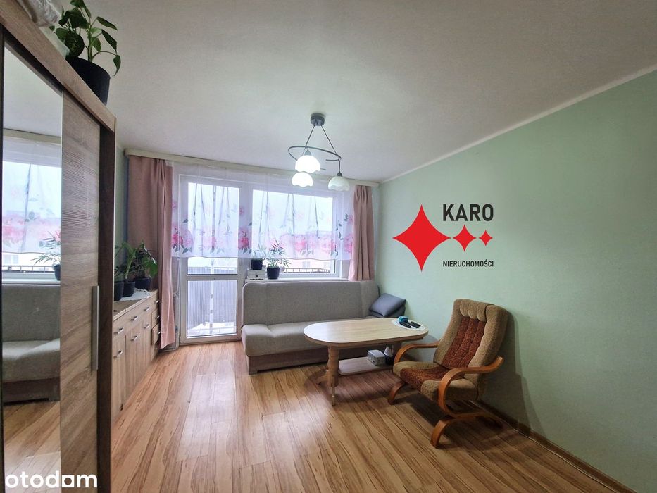 2-pokojowe mieszkanie w bloku, balkon, spokojna lokalizacja