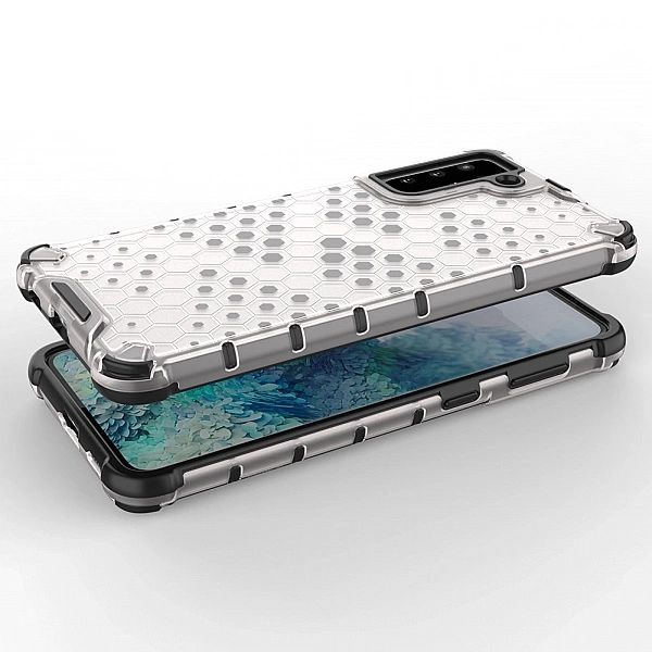 Honeycomb etui pancerny pokrowiec z żelową ramką Samsung Galaxy S21+ 5