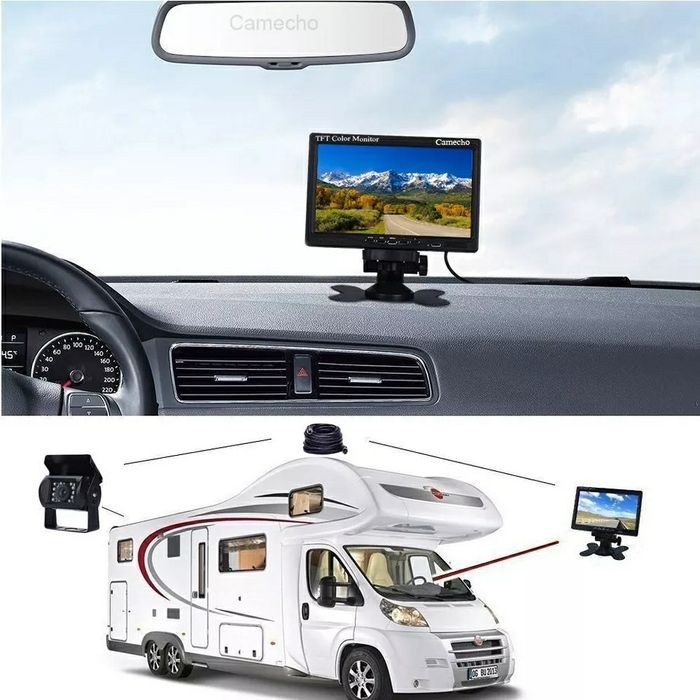 Sistema de câmara de marcha-atrás Universal (Autocaravana / Campervan)