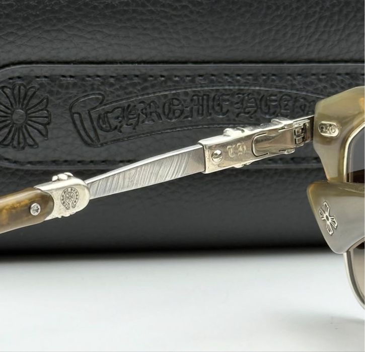 Срібні окуляри Chrome Hearts