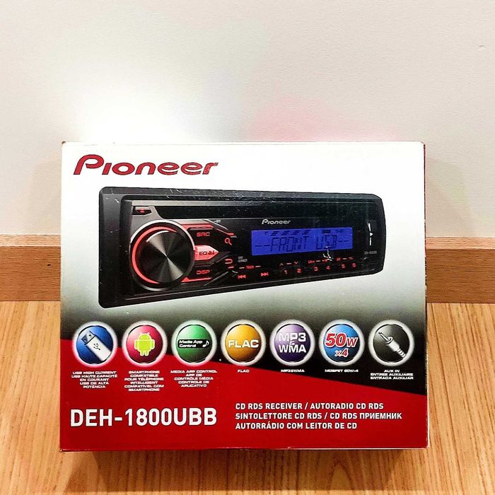 Auto Rádio Pioneer DEH-1800UB - Como Novo! C/ Caixa e Manuais Originai