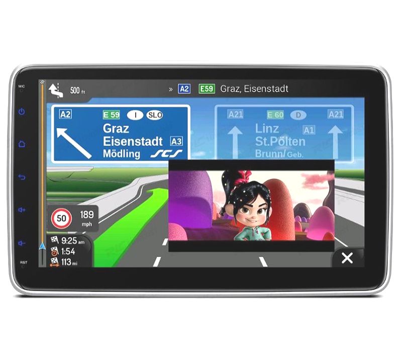AUTO RADIO GPS 1 DIN ANDROID 14 LCD TÁCTIL 10"