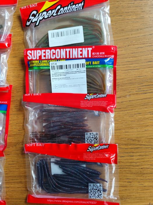 Przynęty, gumy okoń -Supercontinent Tanta, Worms, Impact