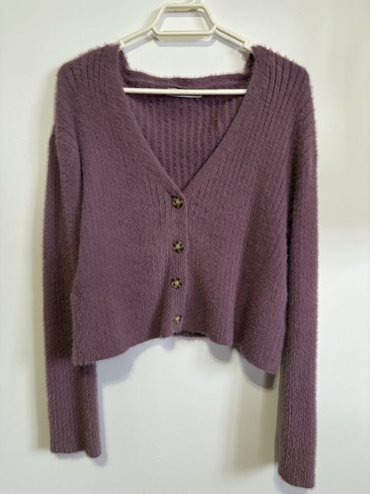 Cardigan lilás Pull&Bear