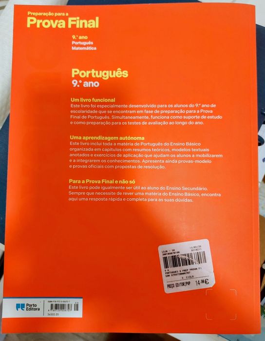 Livro de Preparação Exame Português 9.º Ano (2026) – Impecável