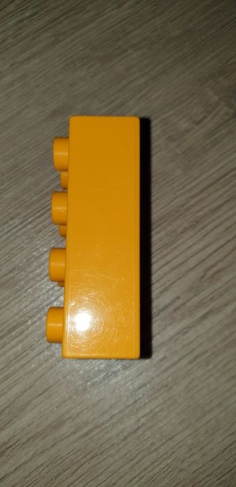 Klocki lego duplo 2x4 pomarańczowy 1szt