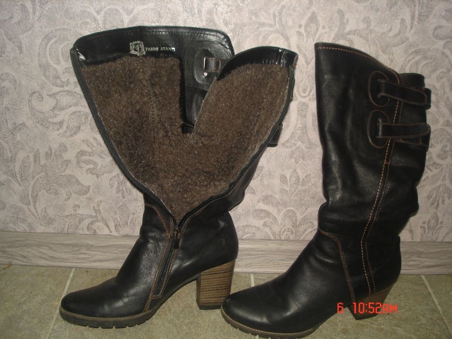 Чоботи жіночі зимові шкіра