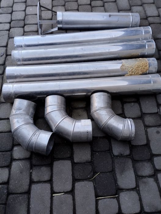 Rury nierdzewne kominowe fi130 i kolanka