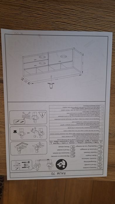 Szafka RTV Helvetia Meble 191,5 cm – dąb + biały połysk