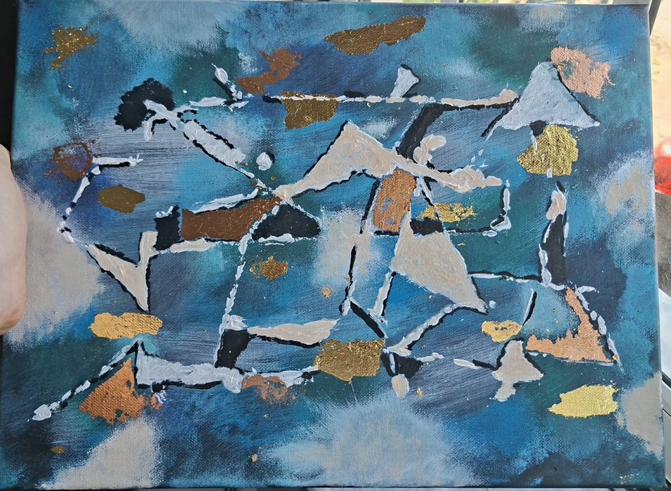 Telas variadas (pintado à mão)