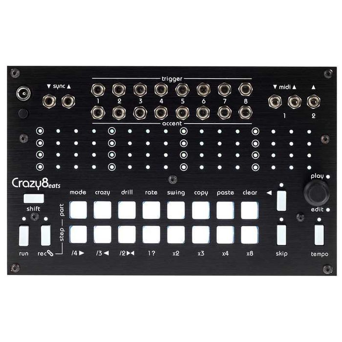Twisted Electrons Crazy 8 Beats MIDI та тригерний секвенсор (EuroRack)