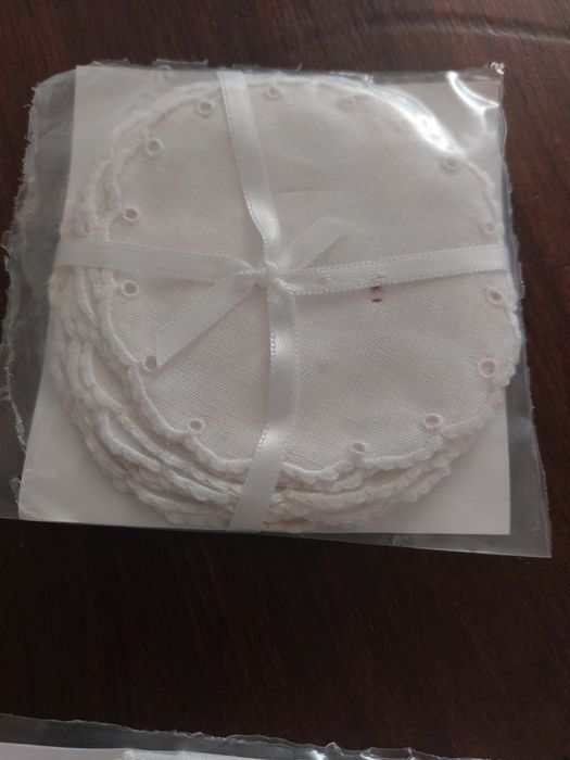 Bases para copos em puro linho