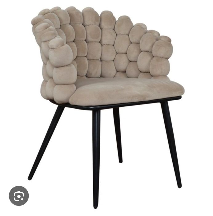 Krzesło jadalnia fotel Celestia beż ciemny