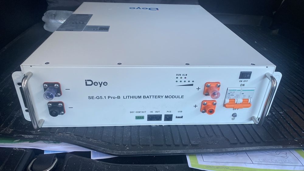 Акумулятор Deye SE-G5.1Pro-B LiFePO4 51,2V/100AH, 5120W*h