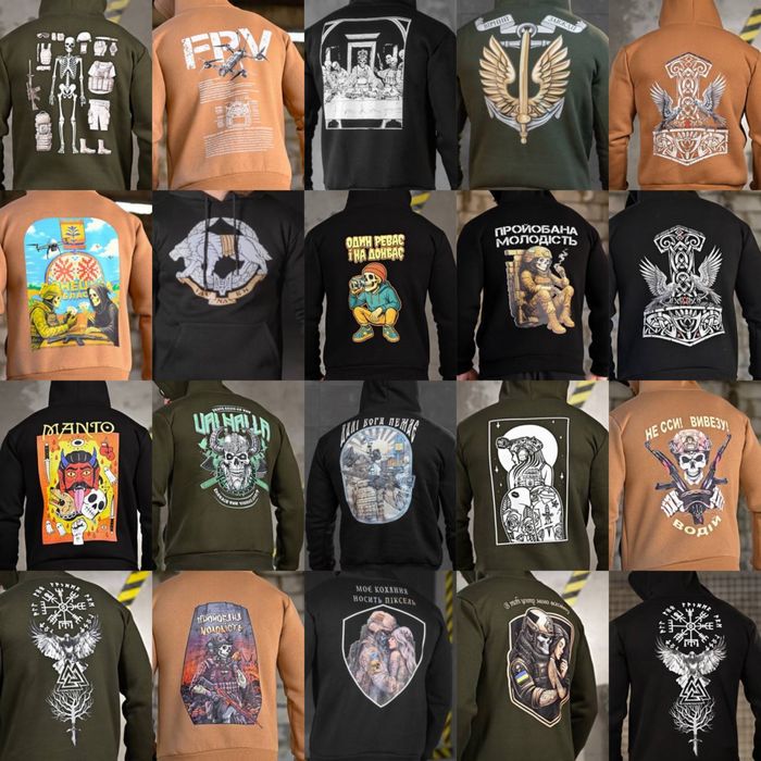 Худі на флісі GENESIS manto fight go black олива койот рожеві патріот