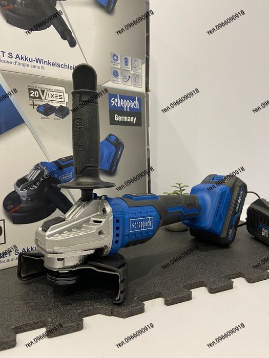 Болгарка акумуляторна , кутова шліфувальна машина, УМШ Scheppach