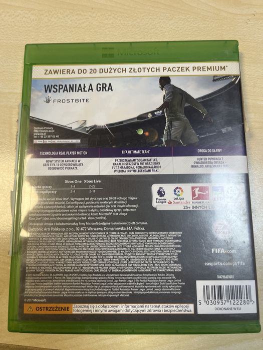 Gra na xbox one Fifa 18