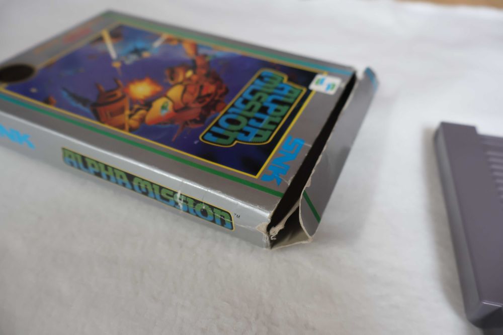 Gra Nintendo Nes Alpha Mission Komplet CiB Box 5 śrubowy NTSC/UC Japan