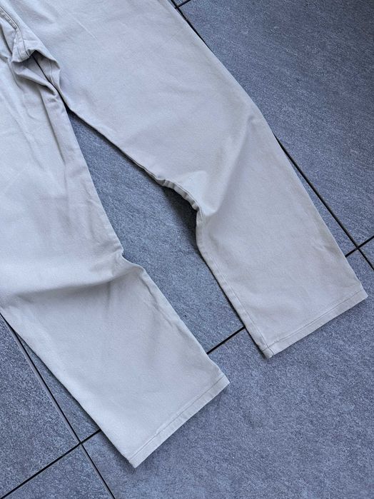 Spodnie jeansowe LEE Jeans męskie proste casual beżowe straight r. 38/34