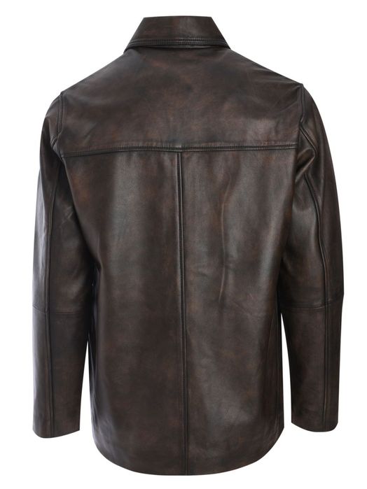 Kurtka skórzana czarna z guzikami SAMSOE SAMSOE L