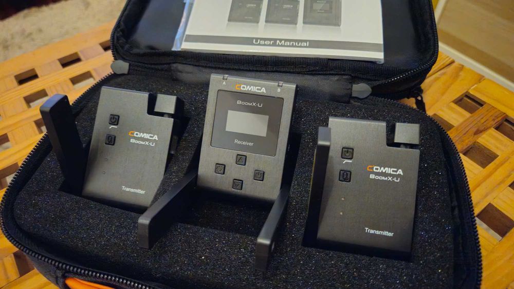 Microfones wireless  Comica BoomX-U2 UHF - Como Novos