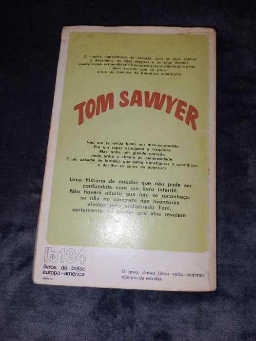 Livro Tom Sawyer
