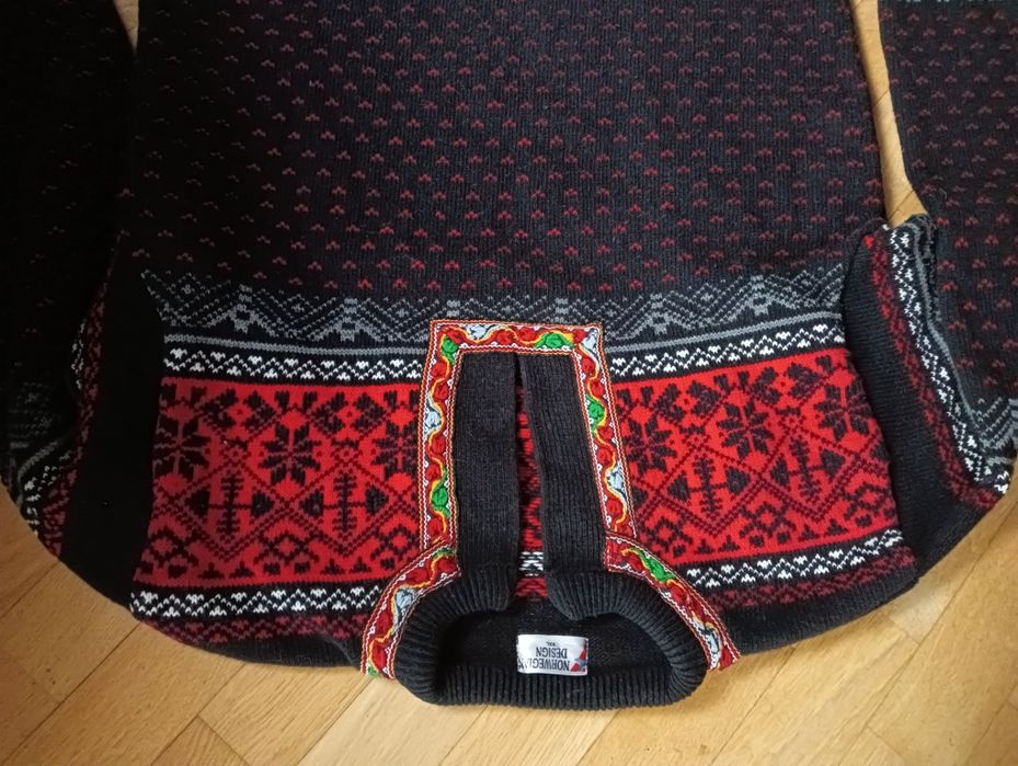 Męski sweter wełniany XL/XXL Tyroll Alpy wełna Norway woll