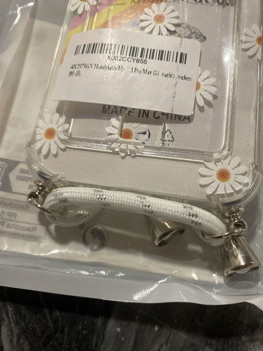 Capa com cordao de seguranca para  i phone 15 pro max