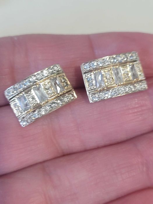 Zlote przepiekne kolczyki 585.