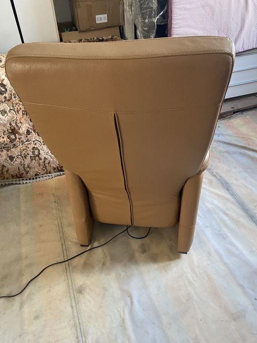 Шкіряне крісло реклайнер релакс