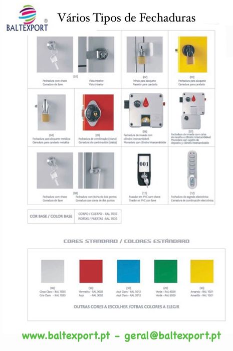 Armario Vestiario | Cacifos Sobrepostos Metalicos | Bombeiros| Ginasio