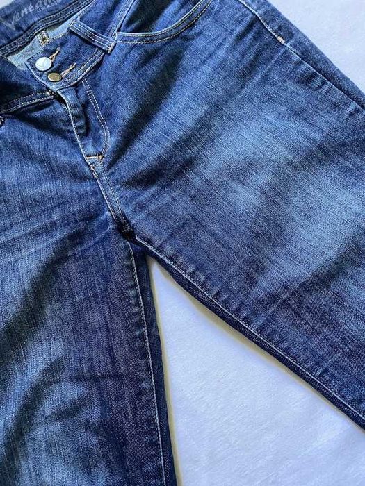Granatowe jeansowe spodnie z niskim stanem bootcut Ventana M/L 38/40