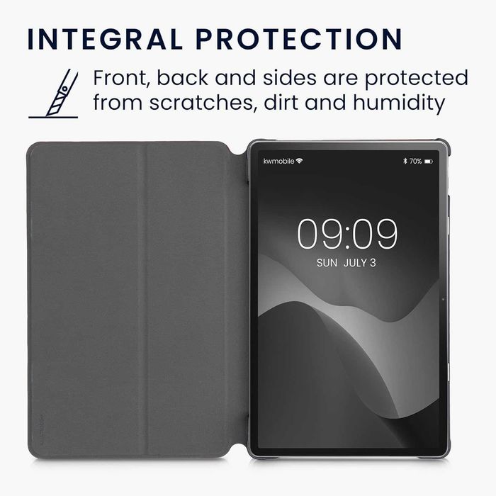 kwmobile Etui kompatybilne z Lenovo Tab P11 Pro ze skóry PU i płócienn