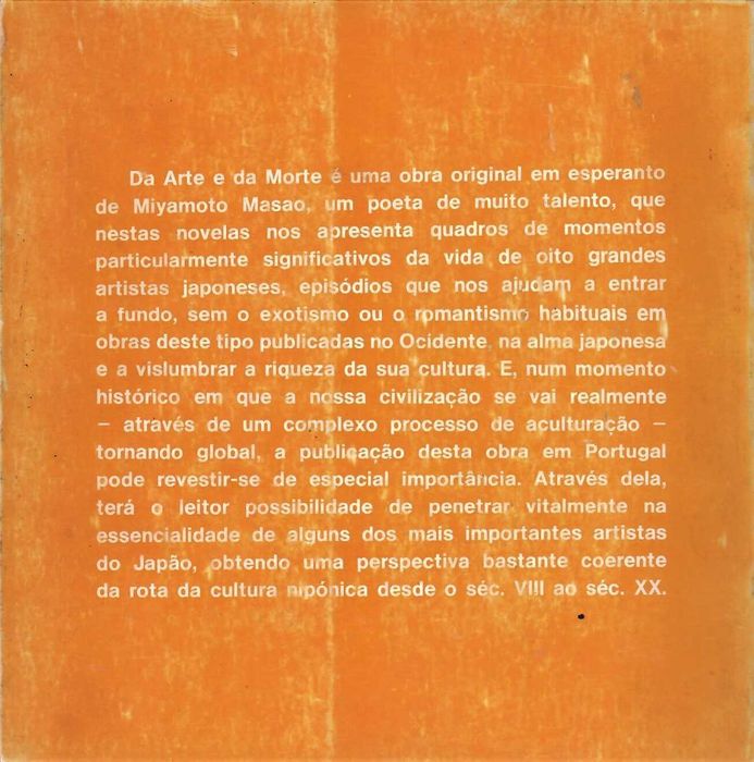 Miyamoto Masao «Da Arte e da Morte»