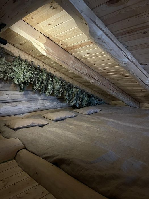 Матрац з сіном і евкаліптом для лазні