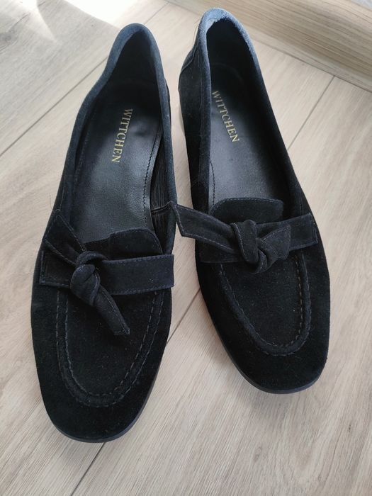 Wittchen buty czółenka czarny zamsz naturalna skóra rozm. 38