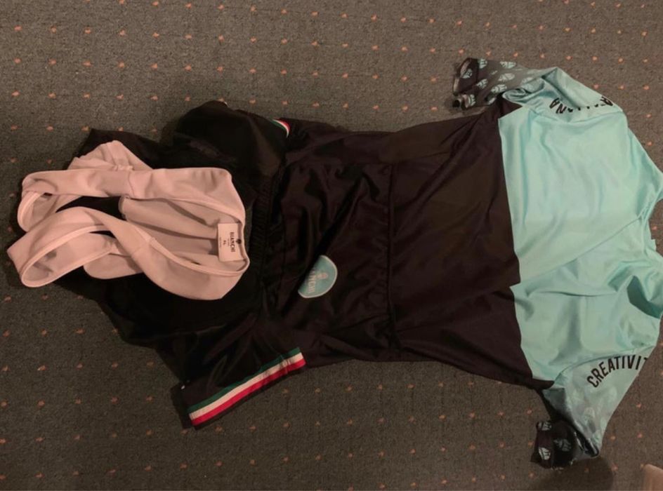 Komplet kolarski męski  Bianchi i skarpety