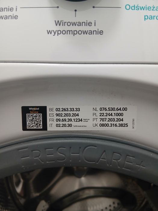 Pralka Whirpool  FFB  8258 BSV 8kg