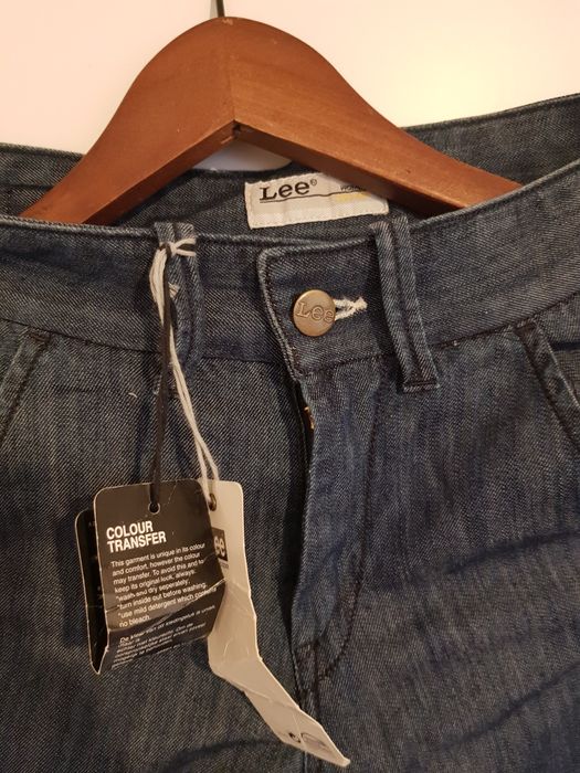Lee damskie jeansy robaczki capri  24 roz.36 S