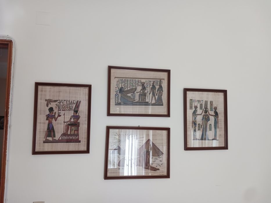 Quadros em papiro ,Egipto