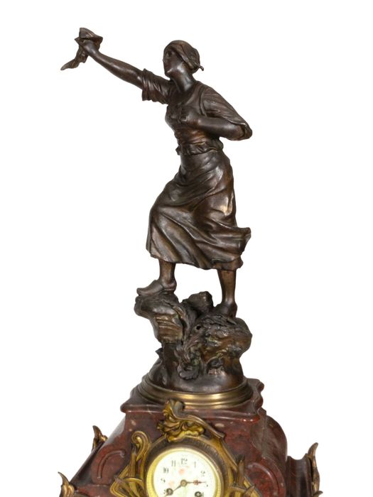 Relógio Estátua Liberdade Mulher, Século XIX