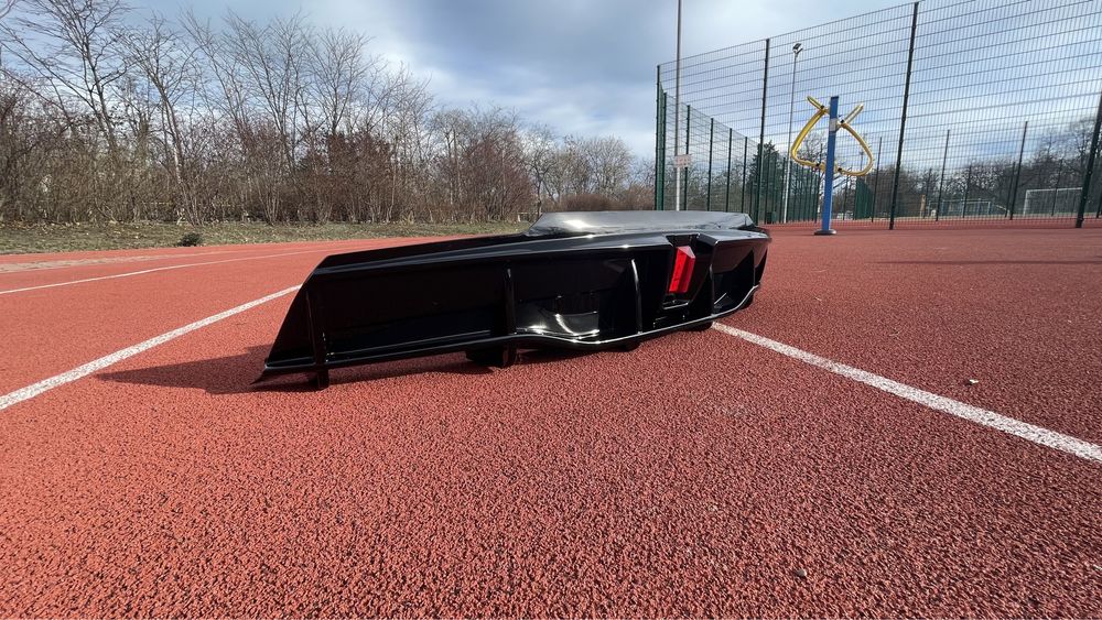 Диффузор бампера Tesla Model Y зі стопом у стилі Formula 1 спойлер сплиттер зеркала сплiтер