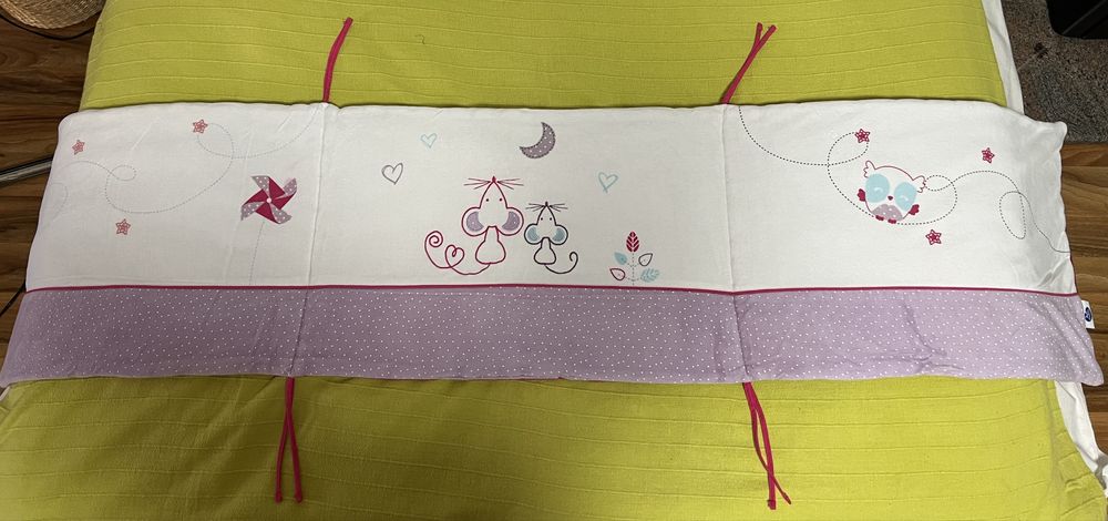 Roupa de cama de grades e saco cama para bebe