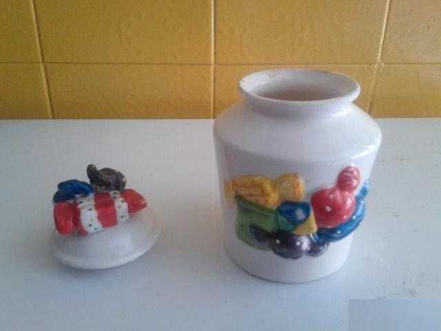 Pote de doces de loiça