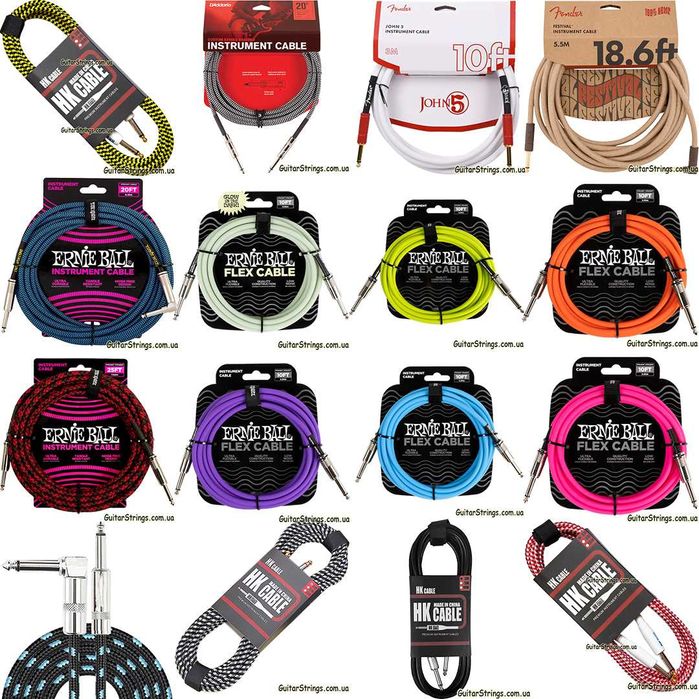 Кабель для гитары HK Premium Instrument Cable, Ernie Ball Dunlop 3-10m